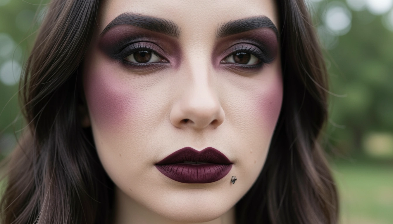 21 Velvet Soft Goth Makeup Ideas For Moody Vibes