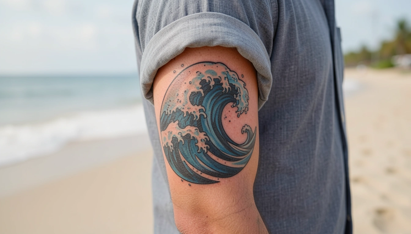 22 Artistic Mens Beach Style Tattoos For Beach Aesthetics