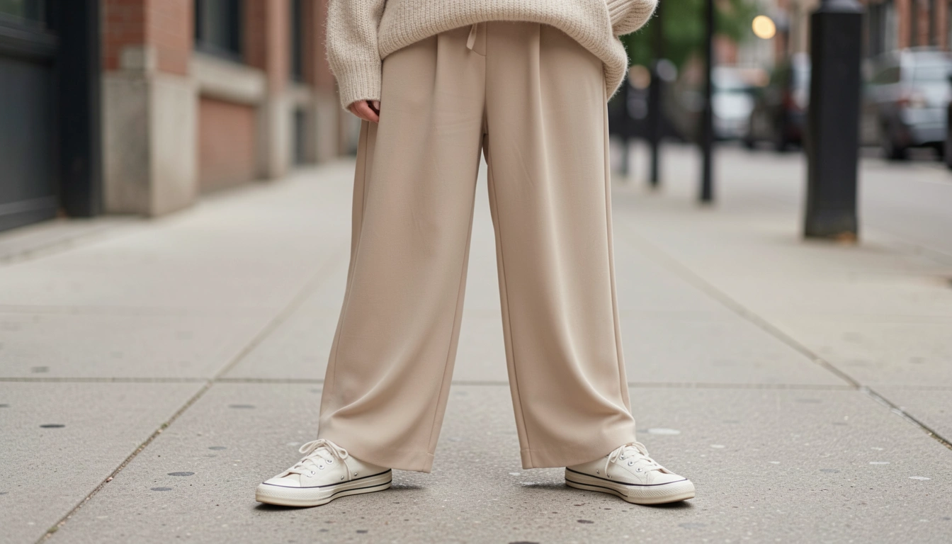 11 Soft Beige Culottes Street Style For Neutral Lovers