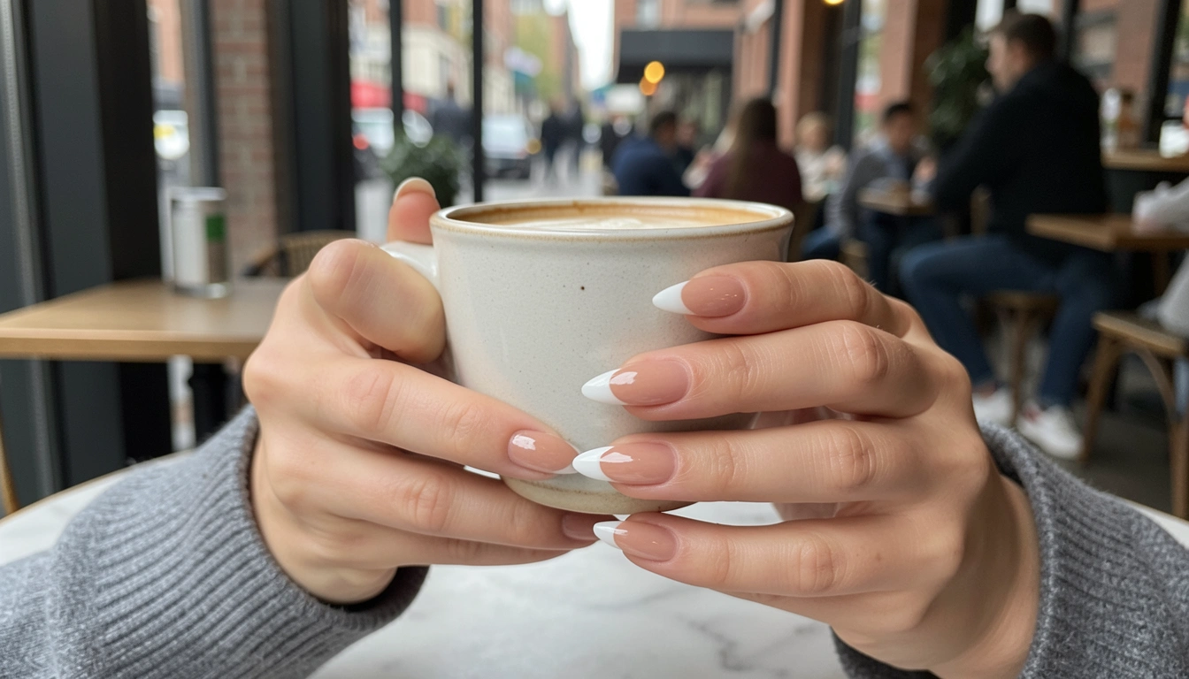 22 Glossy Street Style French Nails For Clean Aesthetic Lovers