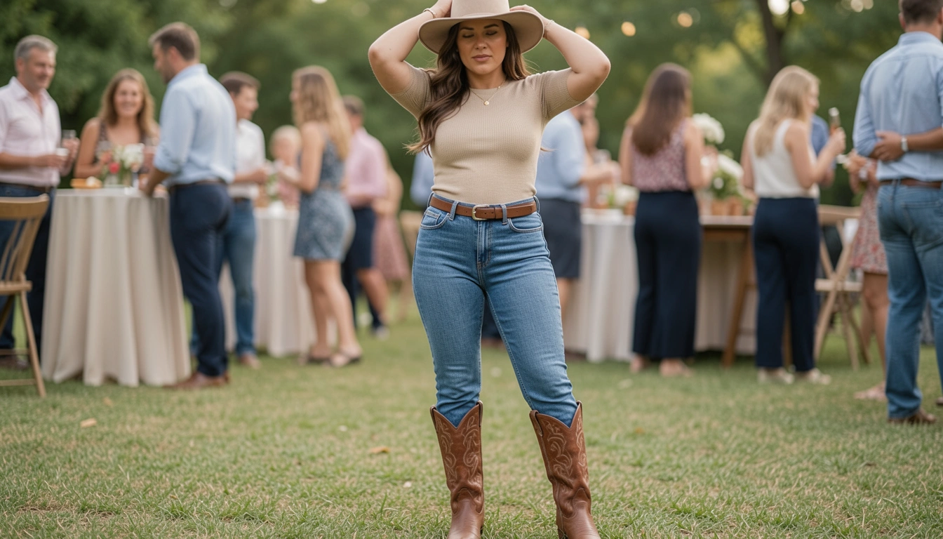 8 Denim Cowgirl Party Outfits Jeans Looks To Wear Anywhere