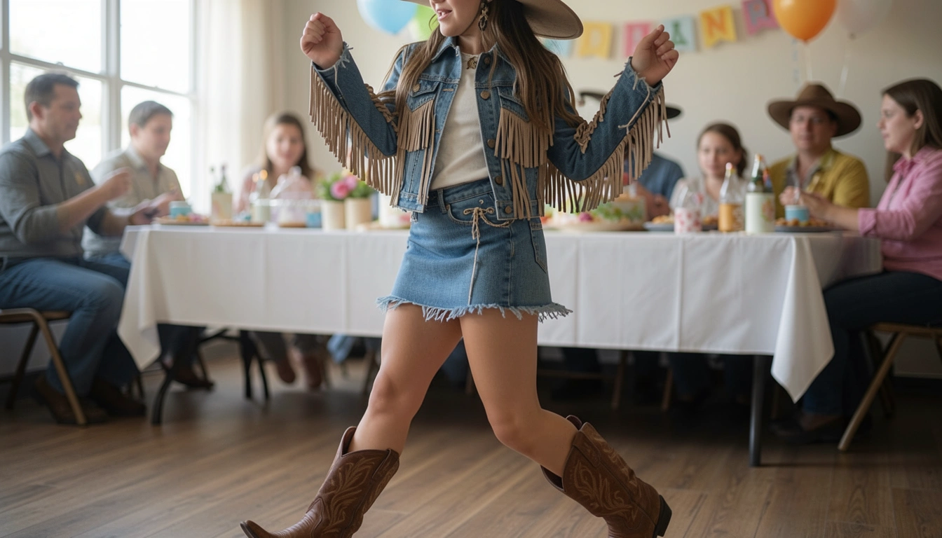 10 Fun Cowgirl Outfits For A Birthday Party To Dance In